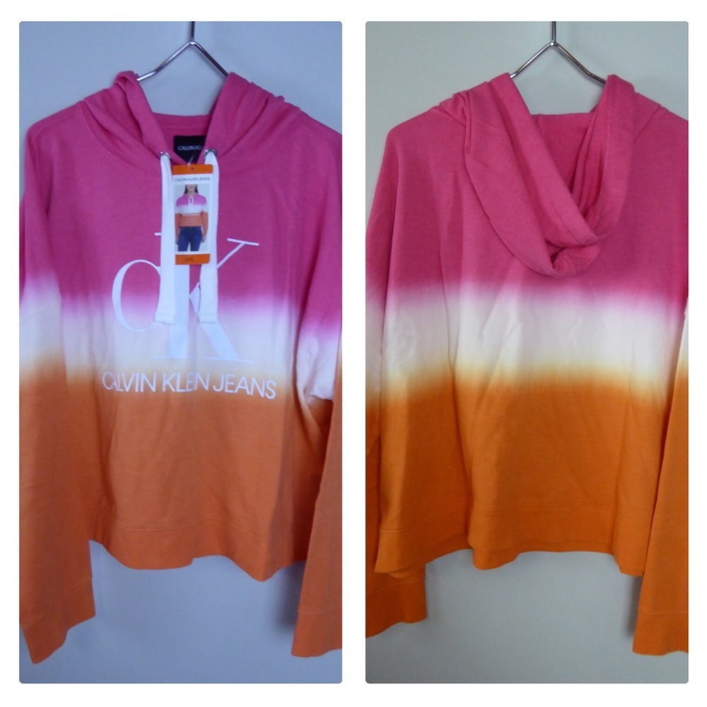 Calvin Klein CK Jeans French Terry Hoodie Dip Dyed